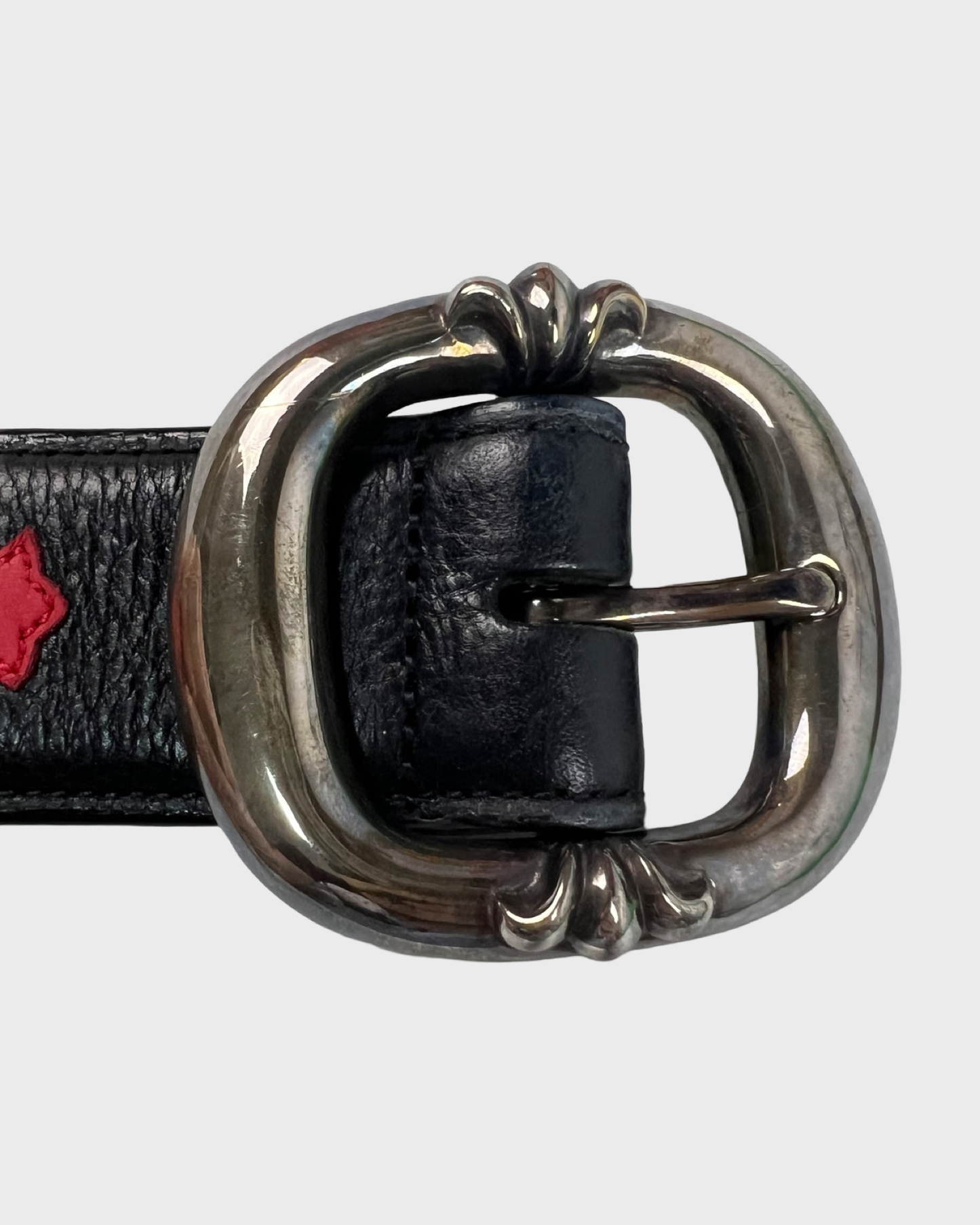 Chrome hearts red crosses Belt SZ:32