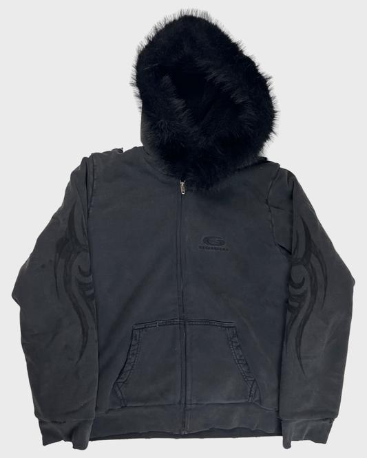 Balenciaga Zip-up Hoodie black SZ:L