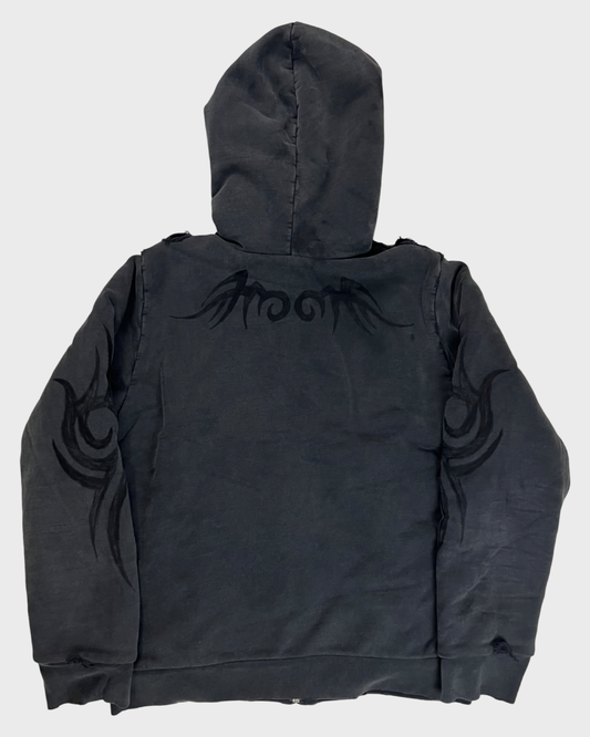 Balenciaga Zip-up Hoodie black SZ:L