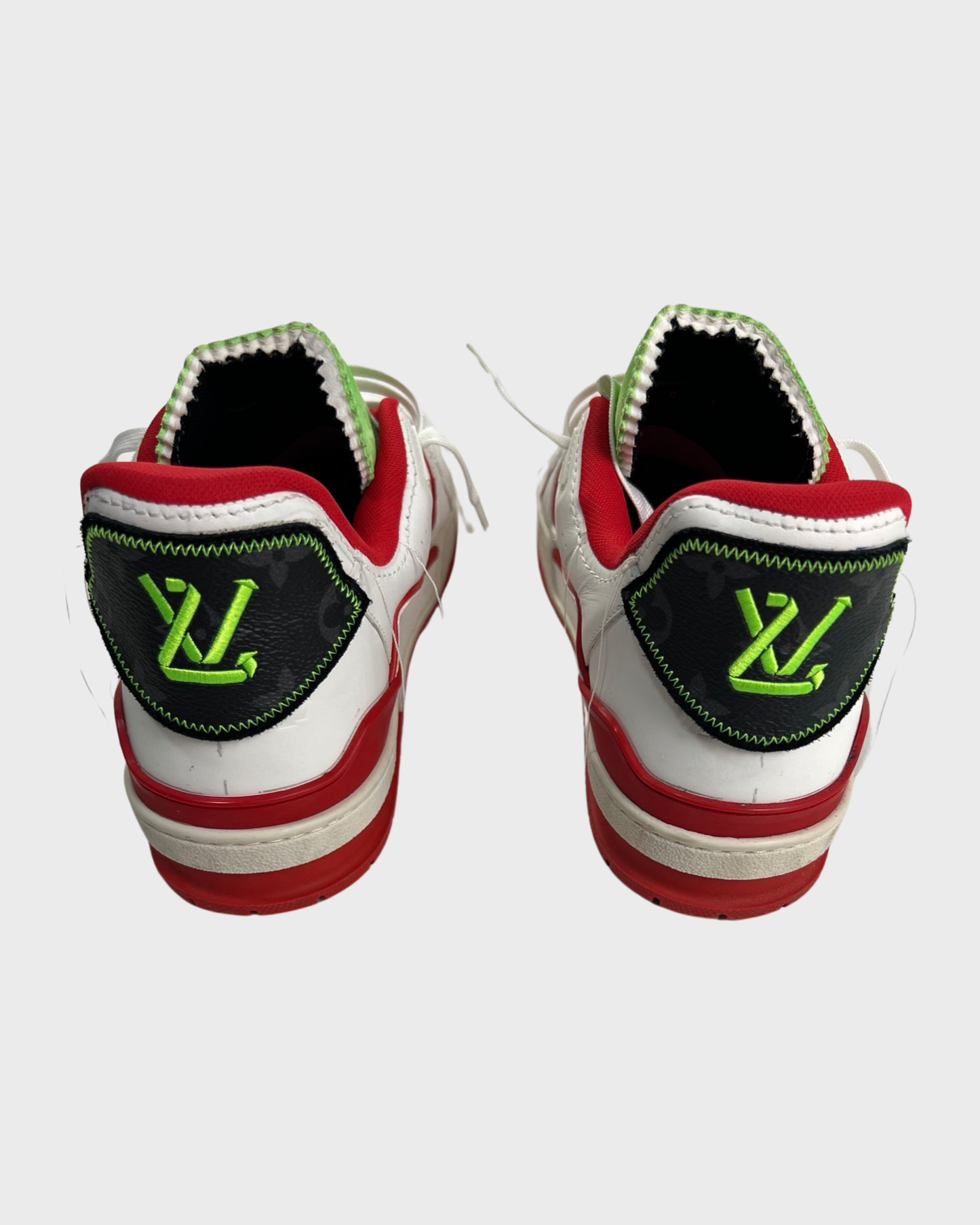 Louis Vuitton Upcycled Trainer sneakers White Red Sneaker SZ:10