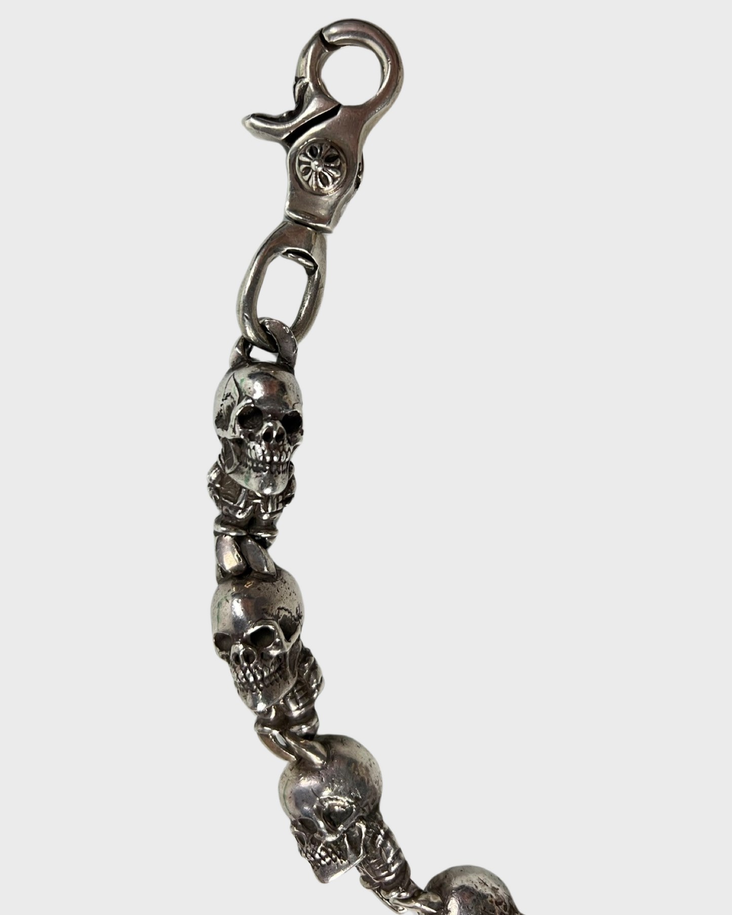 Chrome Hearts FOTI DELPHINO BIG XL Skull Wallet Chain SZ:OS