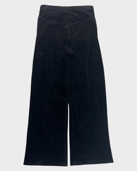 Balenciaga AW22 360 snowstorm show Velvet PANTS in black SZ:XXS