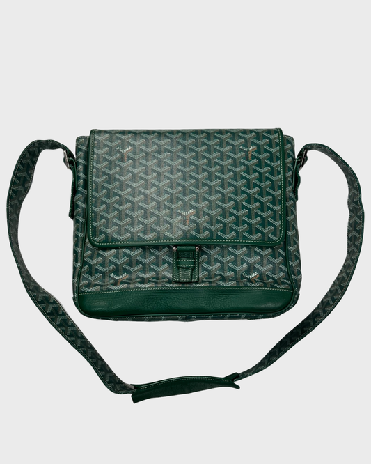 Goyard GRAND BLEU MM Messenger Bag Green SZ:OS