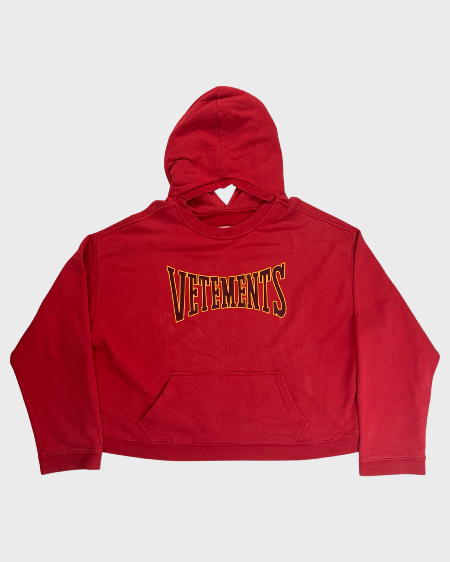 Vetements reversible top grey hoodie