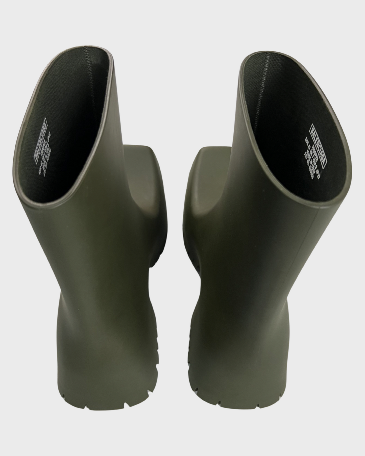 Balenciaga  trooper khaki Green rubber Boots SZ:41