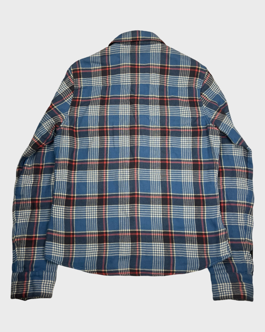 Chrome Hearts double layered checkered flannel Button Up Shirt SZ:M