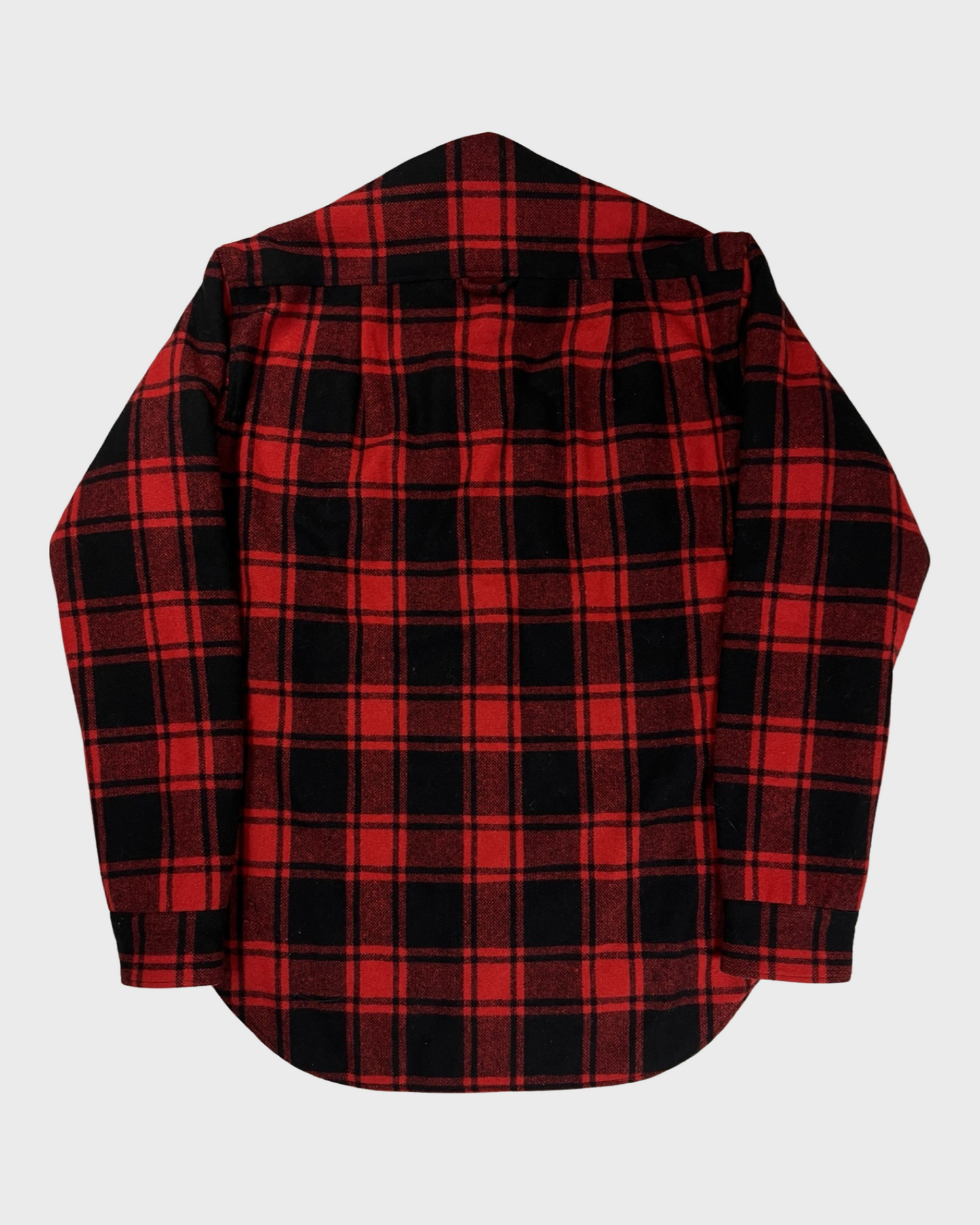 Vetements AW15 checkered padded wool Flannel Shirt red black SZ:S