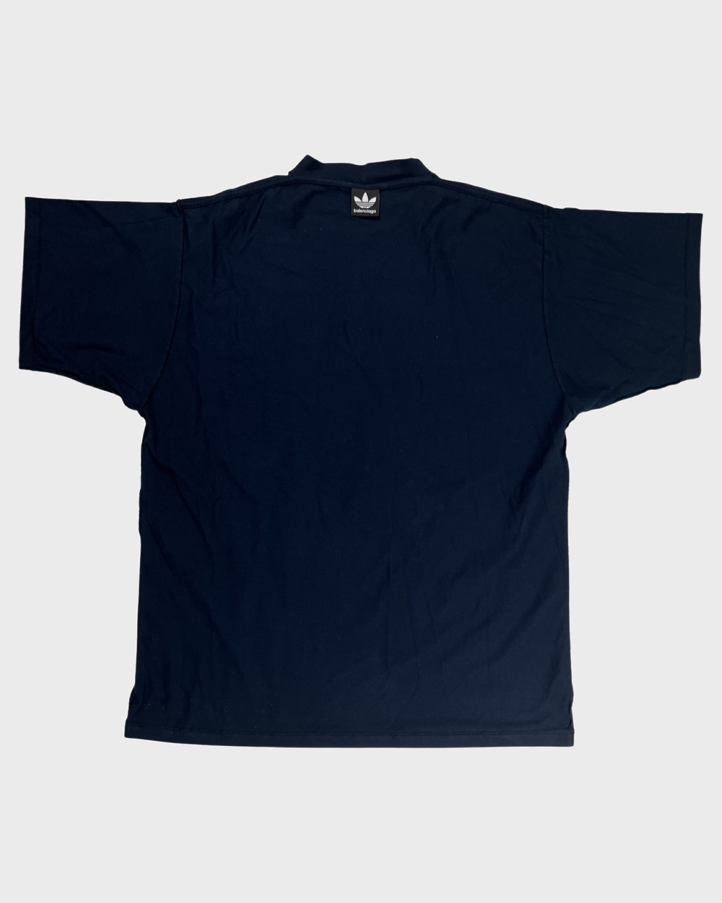 Balenciaga x Adidas navy inside out T-shirt in navy SZ:1