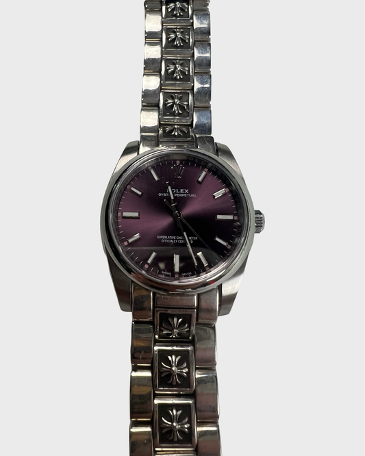 Chrome Hearts x Rolex Oyster Perpetual Purple dial SZ:OS