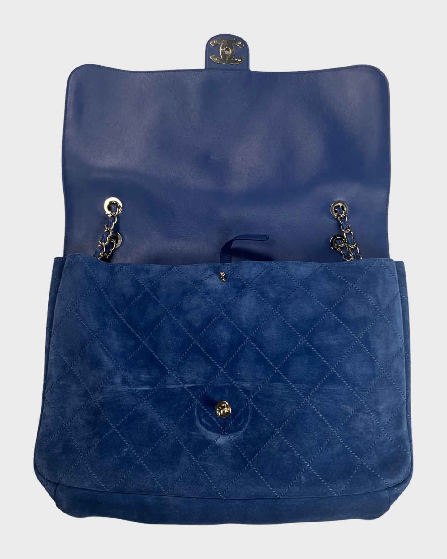 CHANEL X PHARELL XXL CF CLASSC FLAP BAG IN BLUE SZ:OS