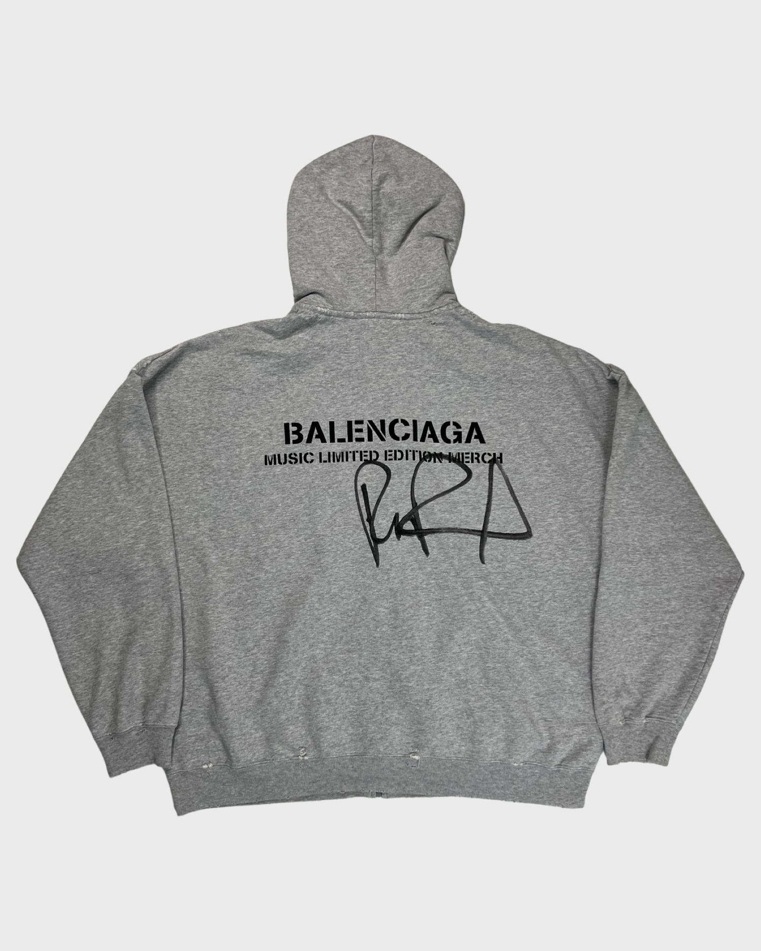 Grey balenciaga hoodie sales