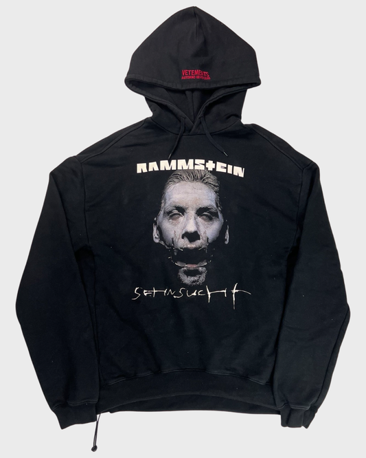 Vetements Rammstein thick Hoodie Black SZ:S