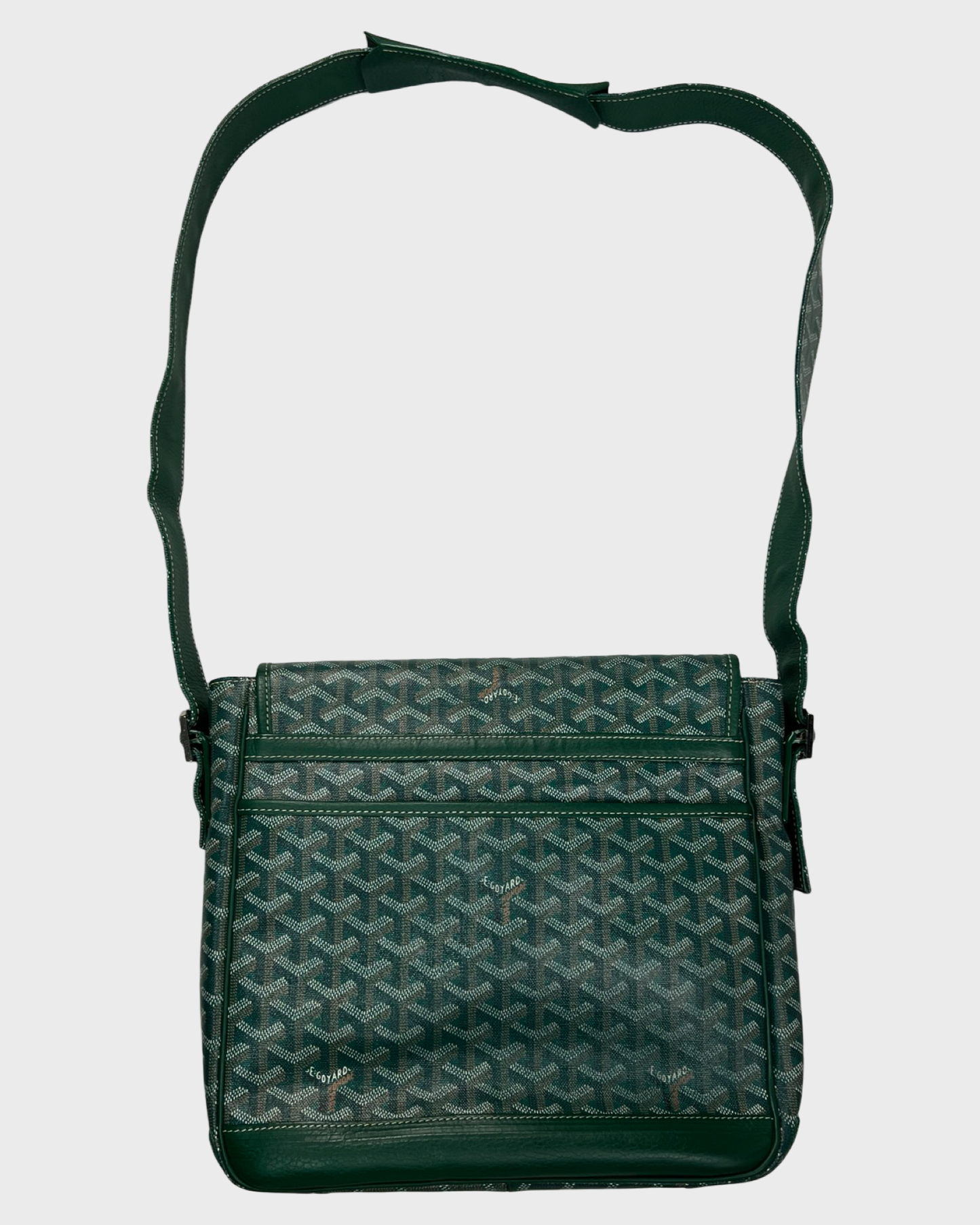 Goyard GRAND BLEU MM Messenger Bag Green SZ:OS