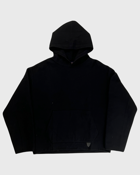 Louis Vuitton SS19 Virgil Abloh cashmere double face Hoodie black SZ:M