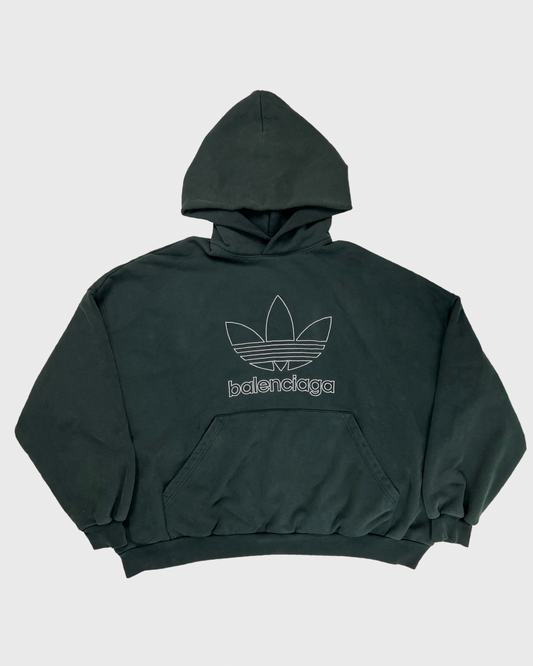 Balenciaga x Adidas Spring22 Green Hoodie SZ:3