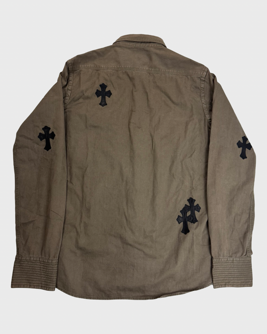 Chrome Hearts 1of1 Cross Patched cargo military Jacket SZ:XL