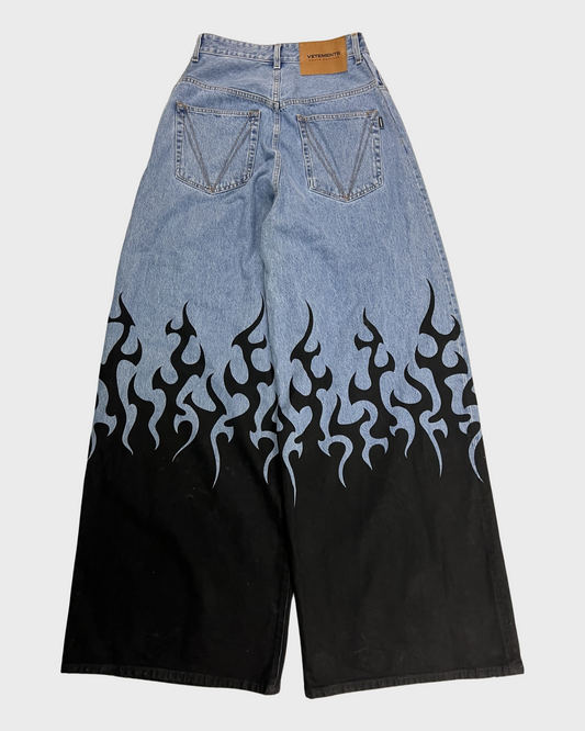 Vetements BIG SHAPE Flame Jeans SZ:31