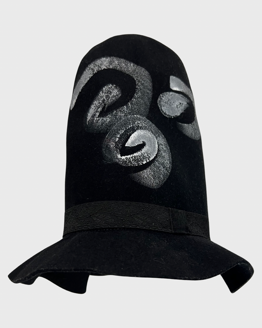 Comme de Garçons CDG AW22 runway structured swirl Hat SZ:OS