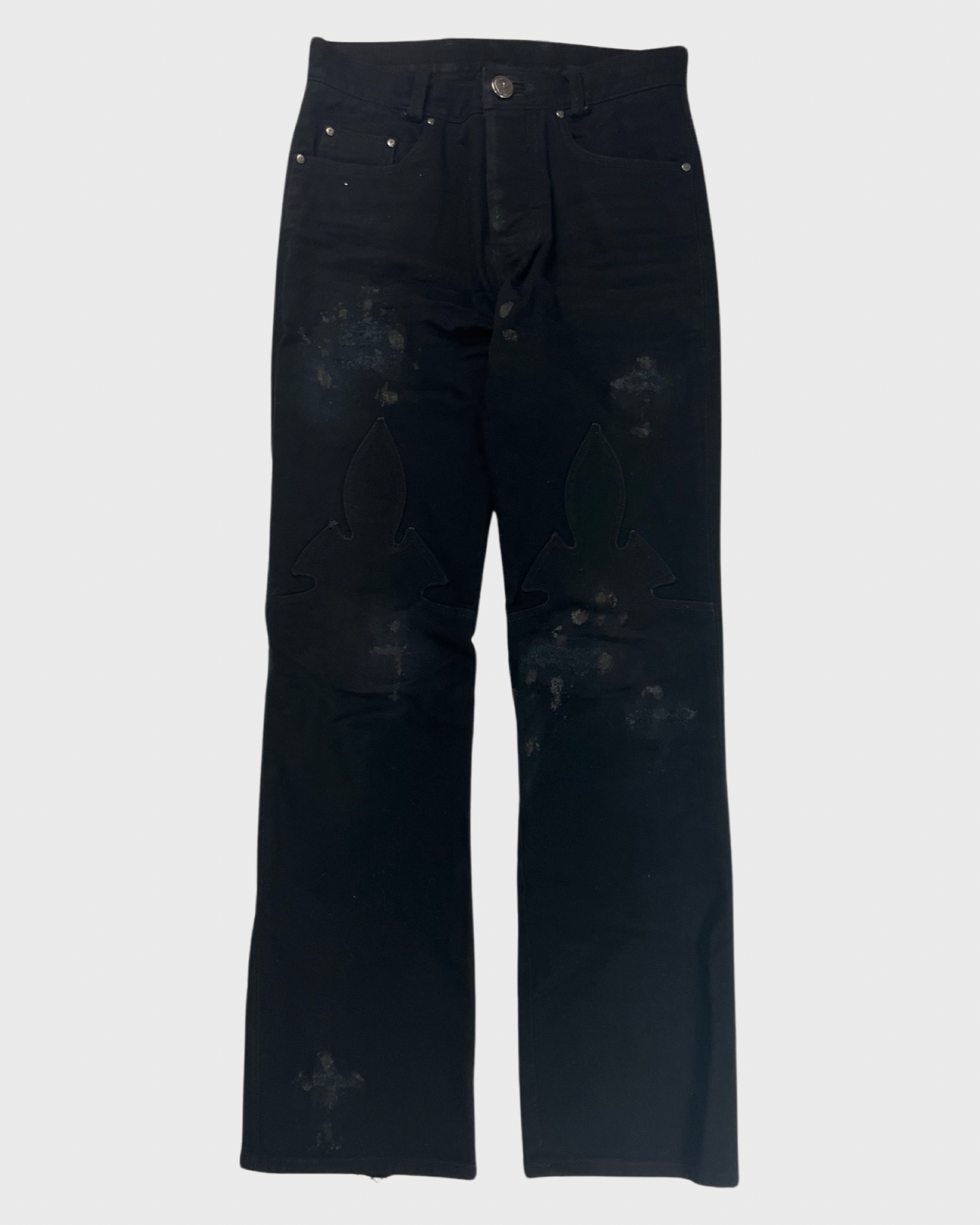 Chrome Hearts Stained le fleur Jeans SZ:W28