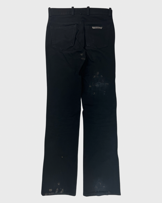 Chrome Hearts Stained le fleur Jeans SZ:W28