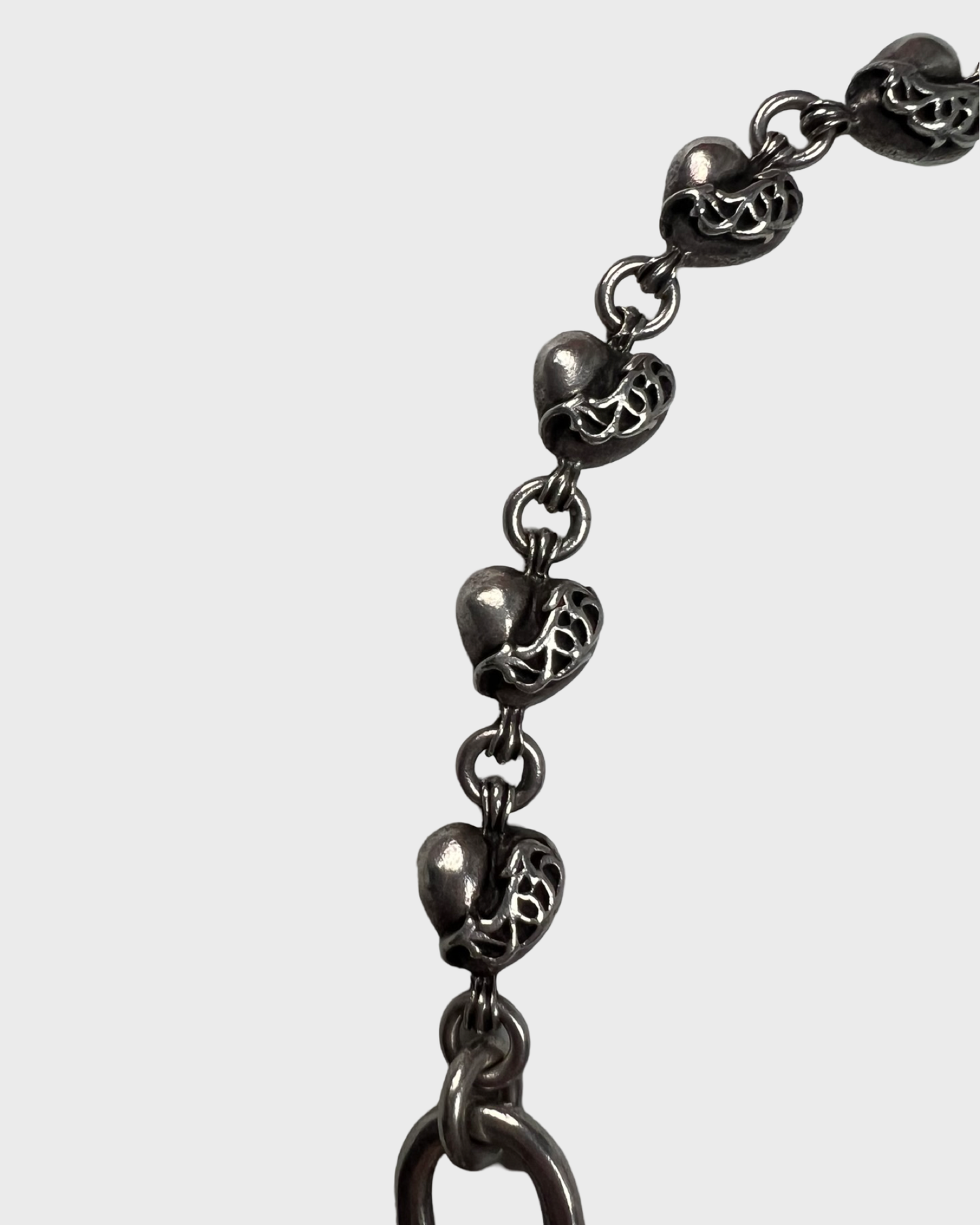 Chrome Hearts 11 links heart Hearts Wallet chain double lobster clasp SZ:OS