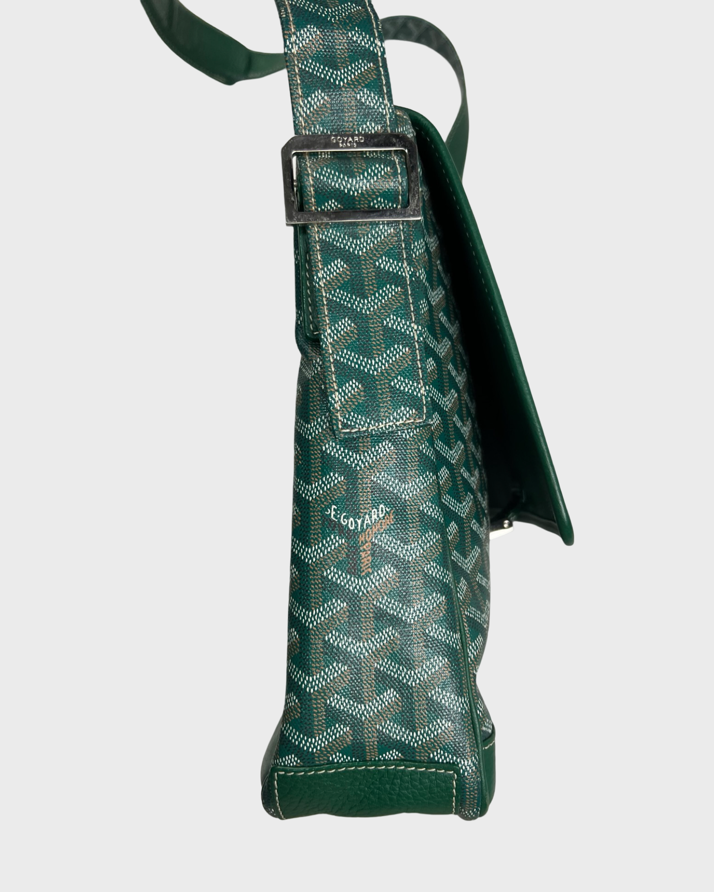 Goyard GRAND BLEU MM Messenger Bag Green SZ:OS