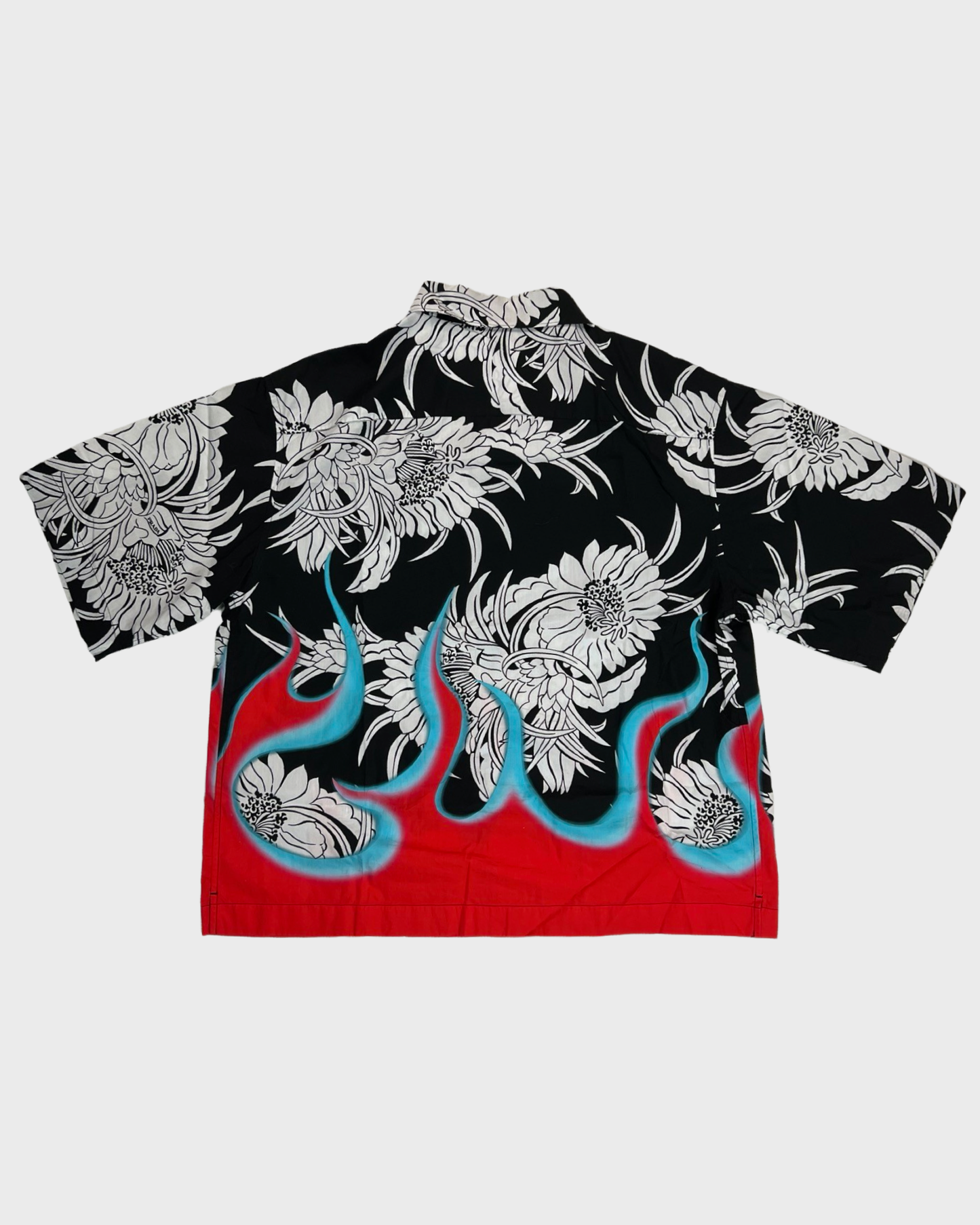 Prada AW18 Floral Flame Shirt SZ:S