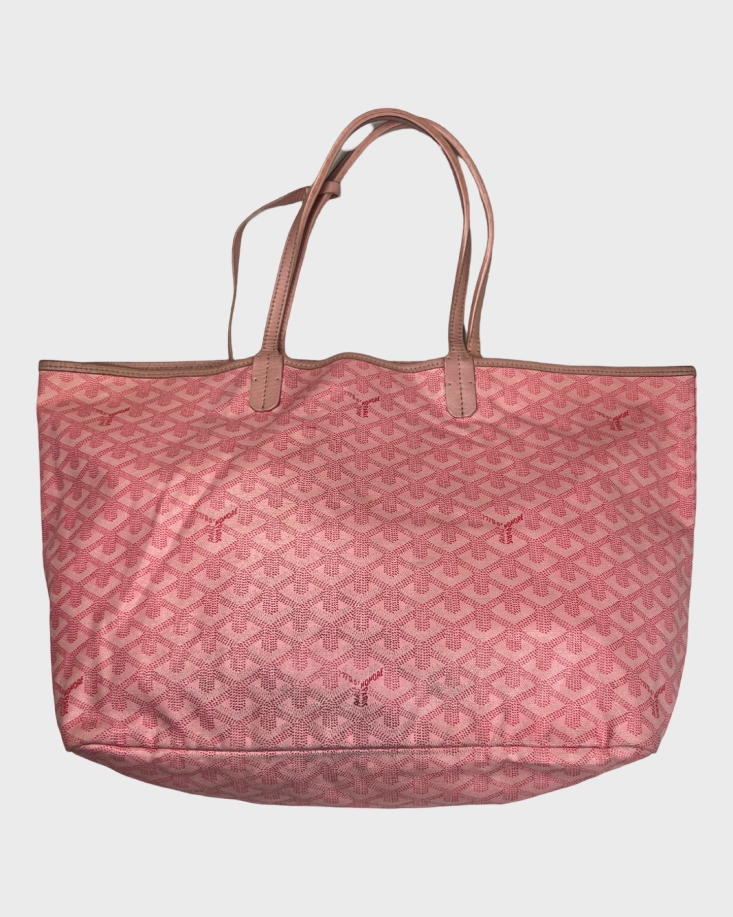 GOYARD SAKURA JAPAN EXCLUSIVE SAINT LOUIS TOTE PM BAG IN PINK USED SZ:OS