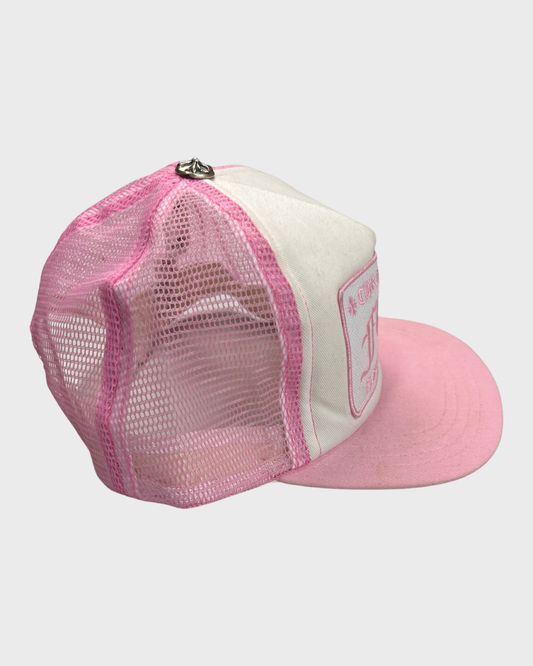 Chrome Hearts Pink/ White FUck Trucker hat SZ:OS