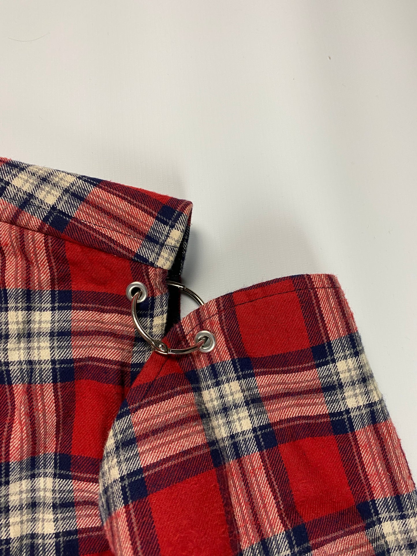 Vetements AW16 checkered football ring flannel shirt SZ:S