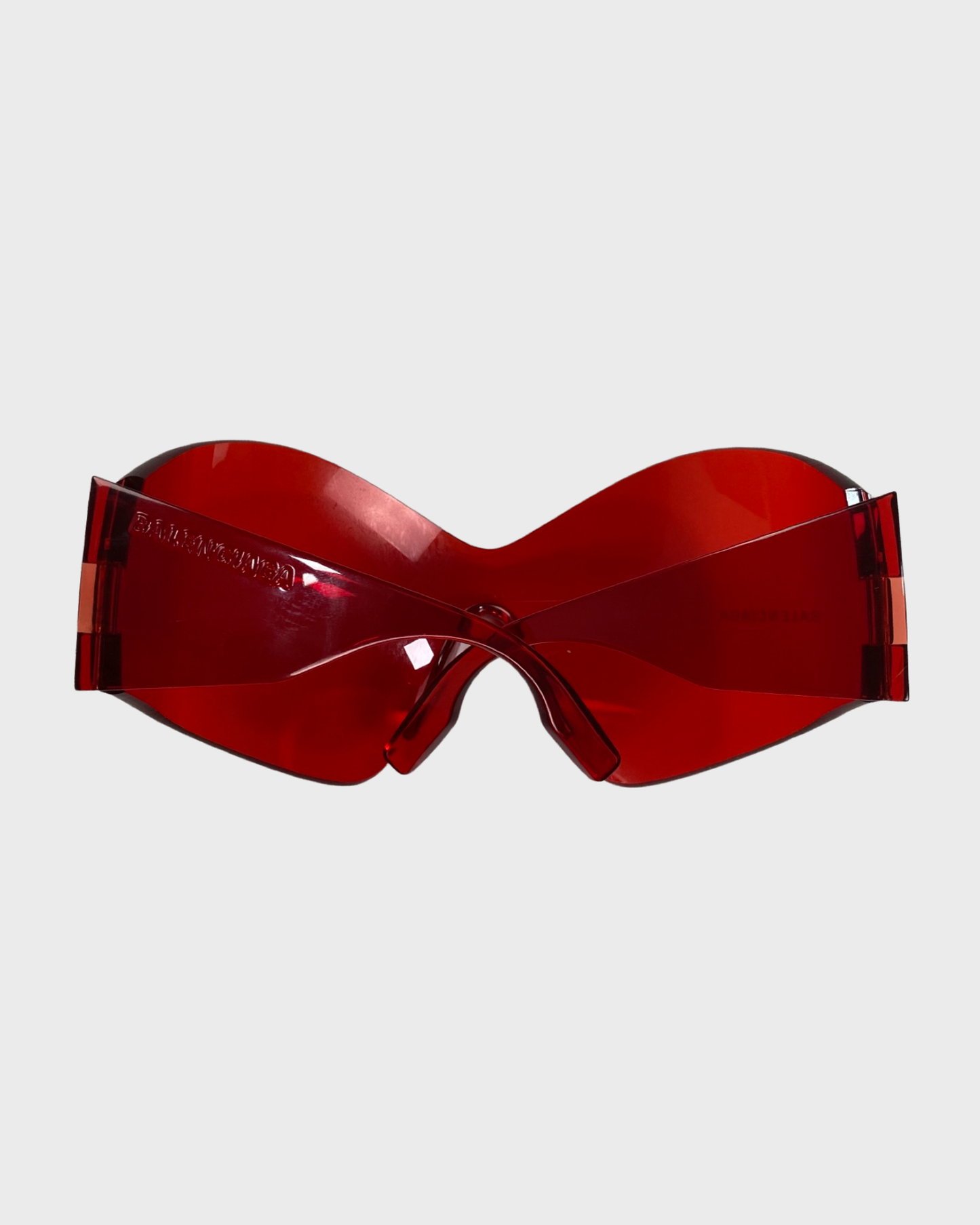 Balenciaga AW21 afterworld butterfly mask sunglasses in red SZ:OS
