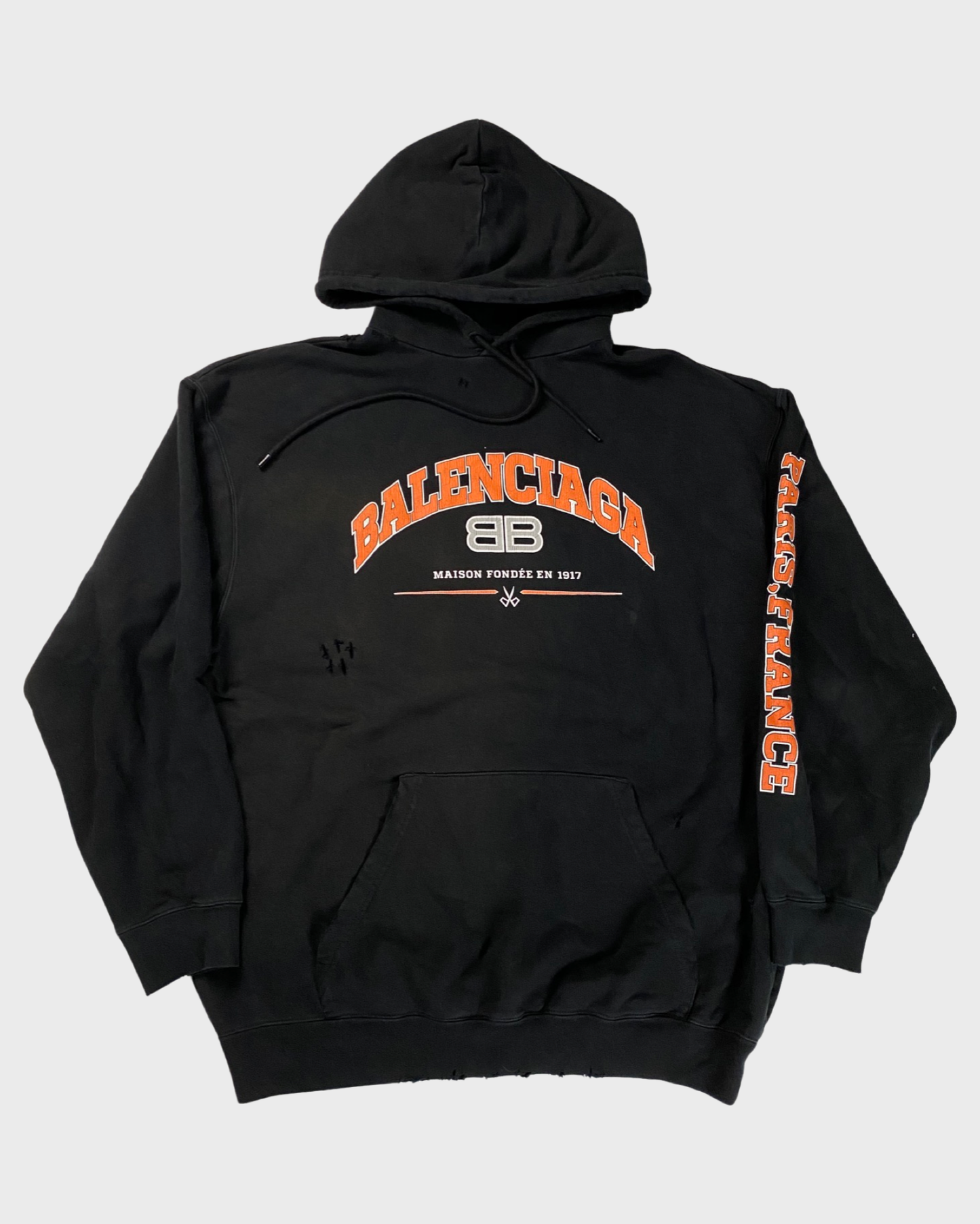 Orange balenciaga hoodie hot sale