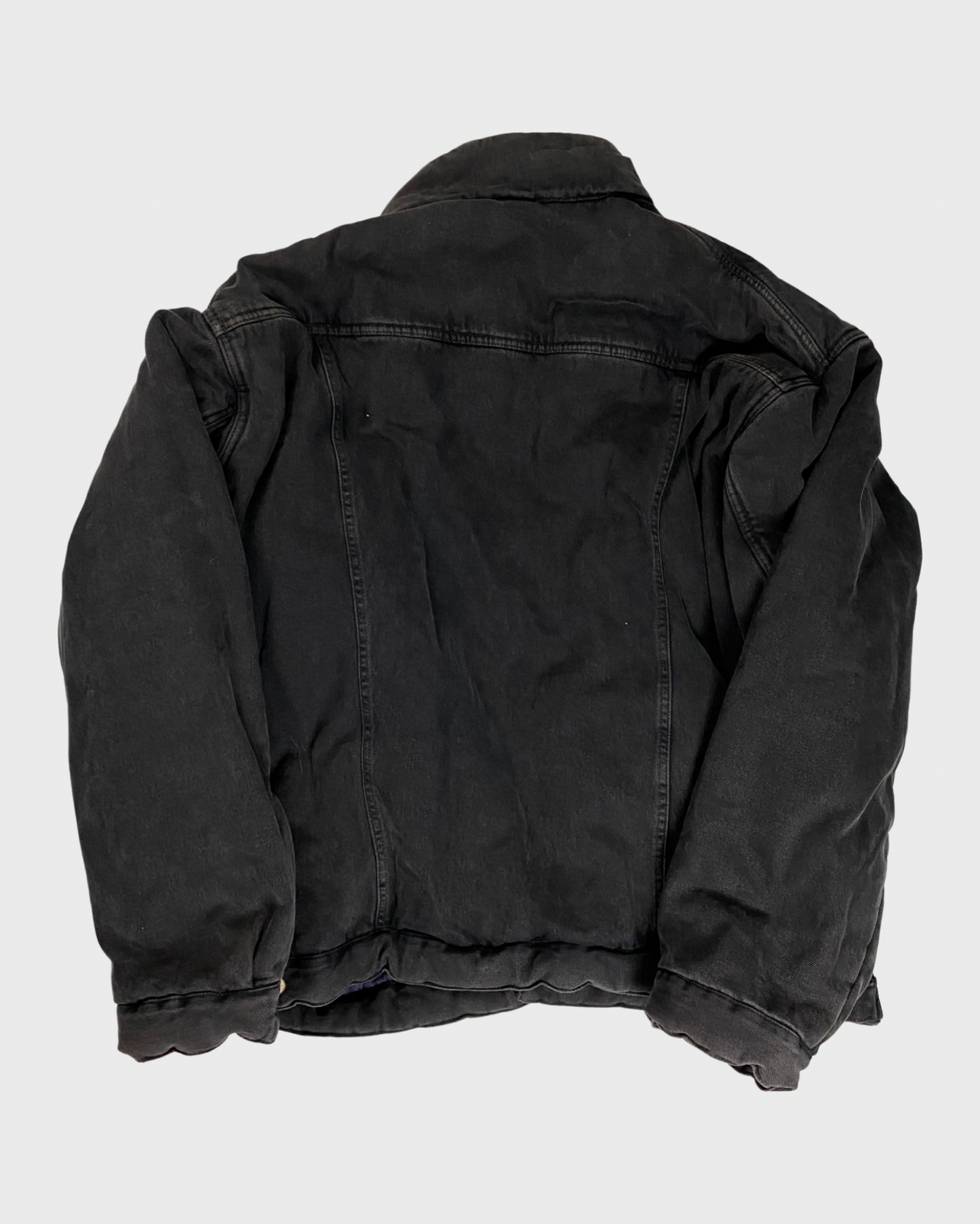 Balenciaga oversized Padded Denim jacket grey black SZ:44