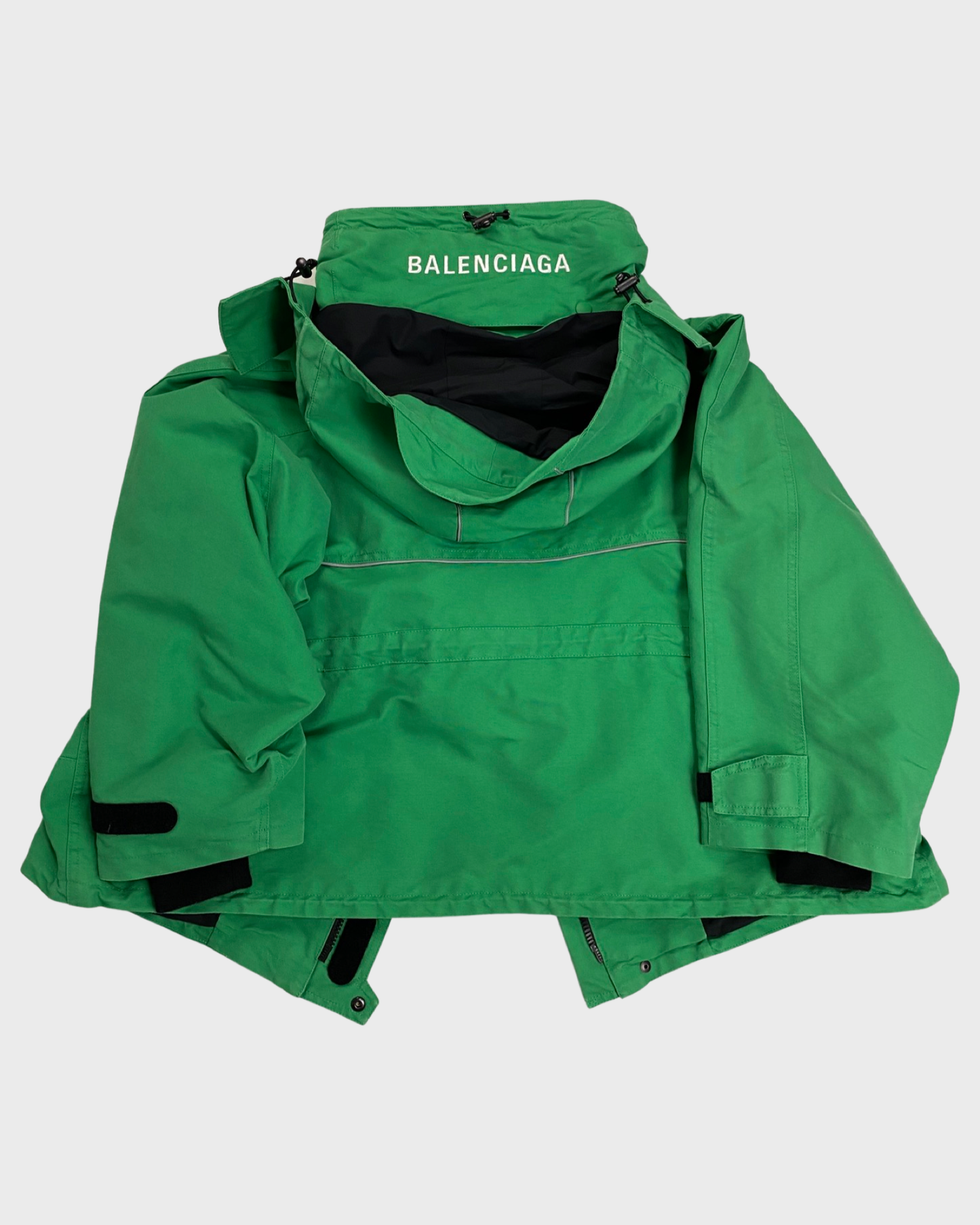 BALENCIAGA green swing parka jacket SZ:38 Bankofgrails