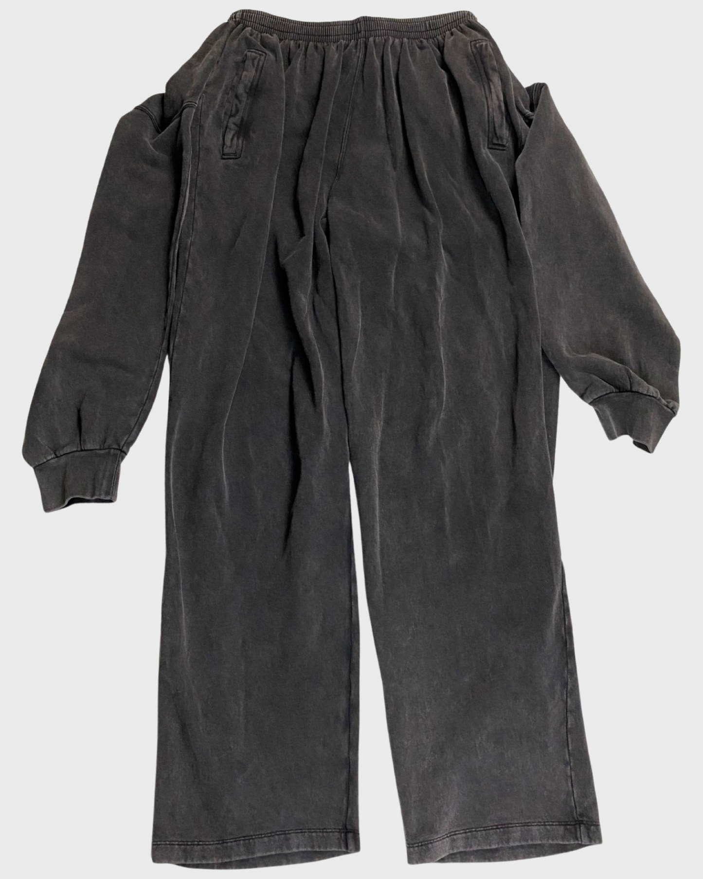 Balenciaga tied up sweater/crewneck sweatpants grey SZ:S