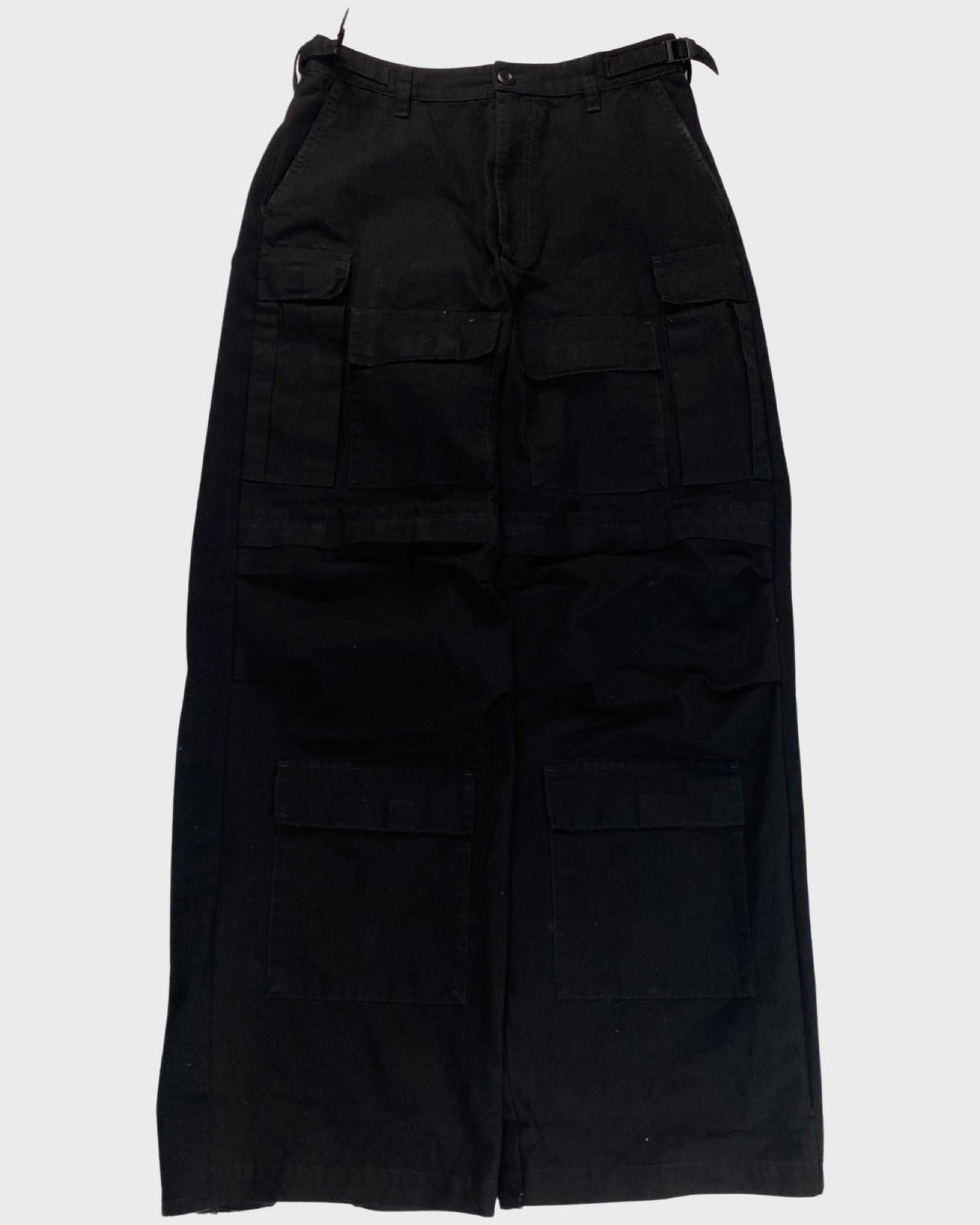 Balenciaga cargo x jeans hybrid pants in black SZ:S