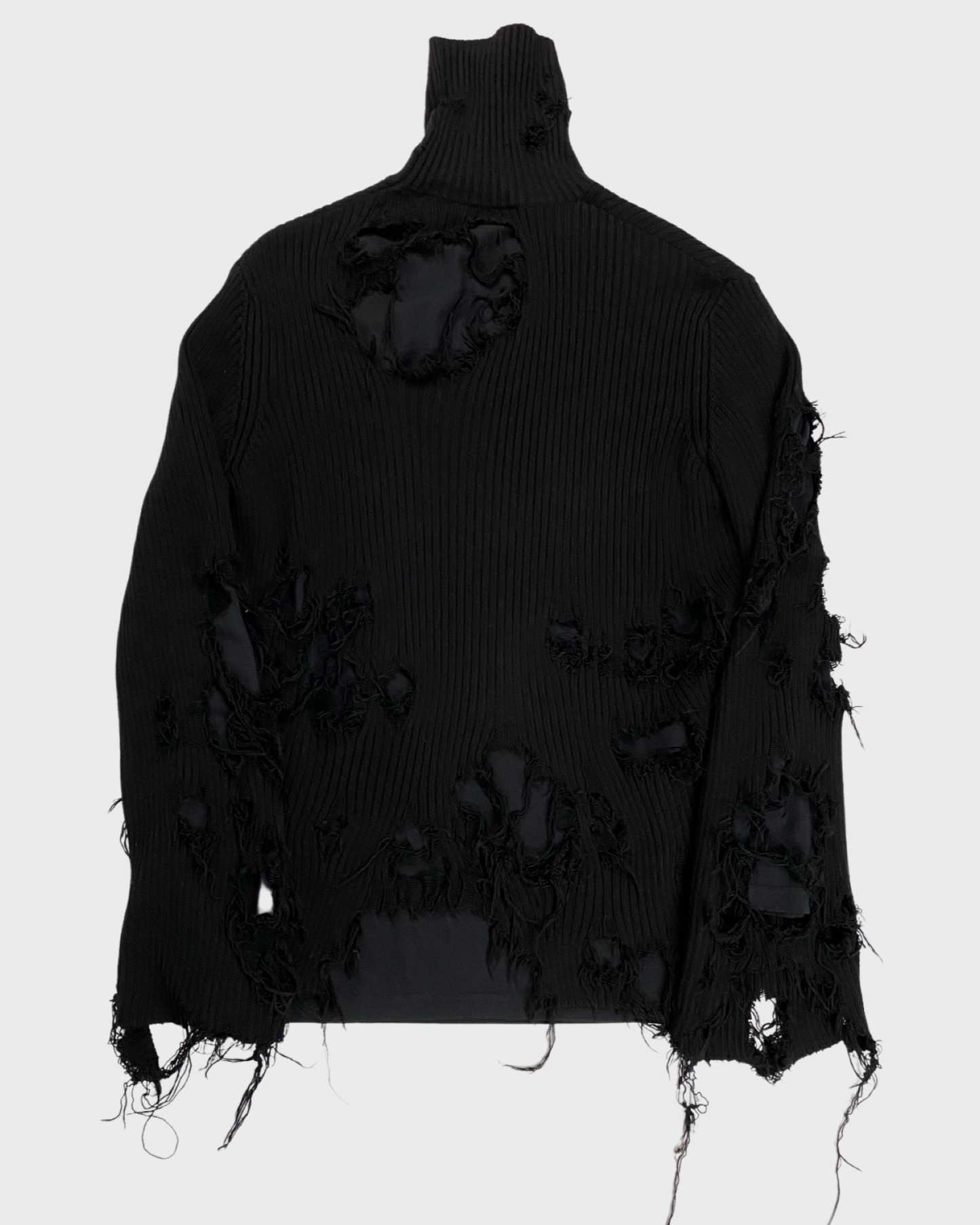 Balenciaga destroyed layered turtle kneck sweater SZ:XS|S