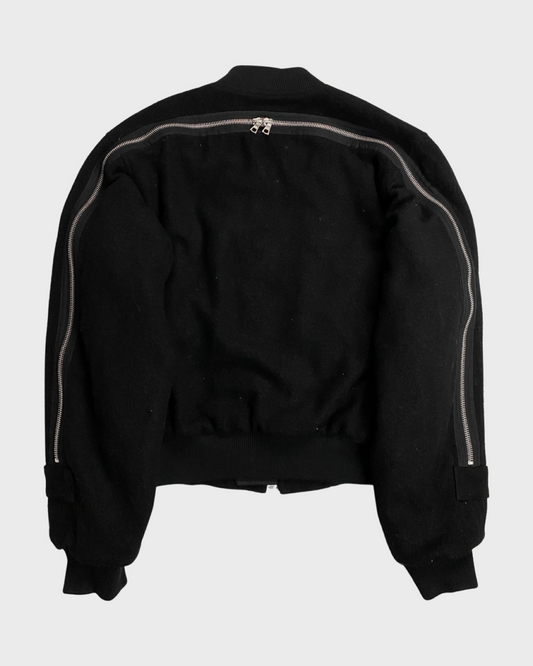 Dries Van Noten WOOL VERSION AW14 Backzip bomber jacket SZ:S|M|L|XL