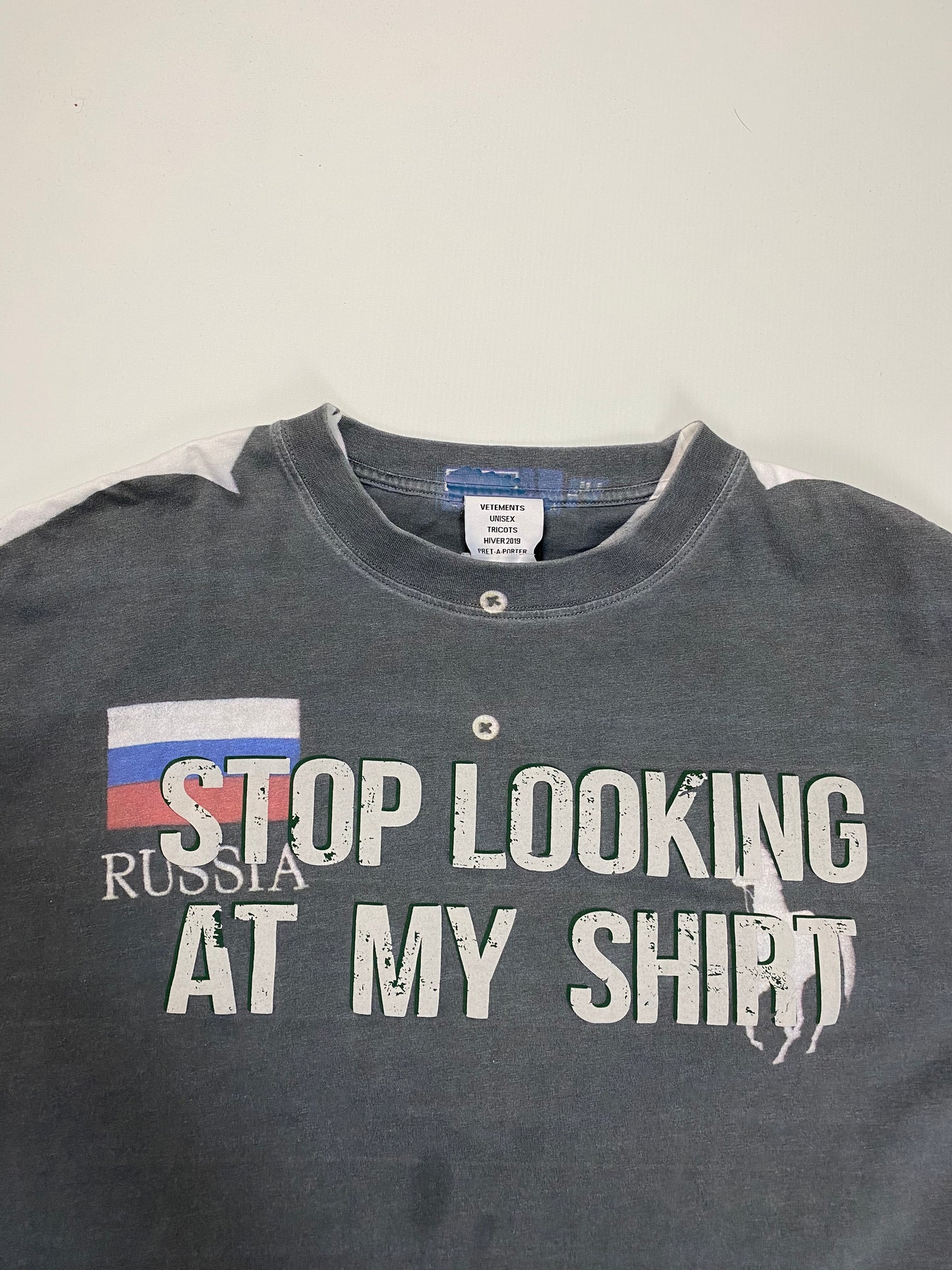 Vetements trompe l‘oeil Russia Polo tshirt SZ:XS
