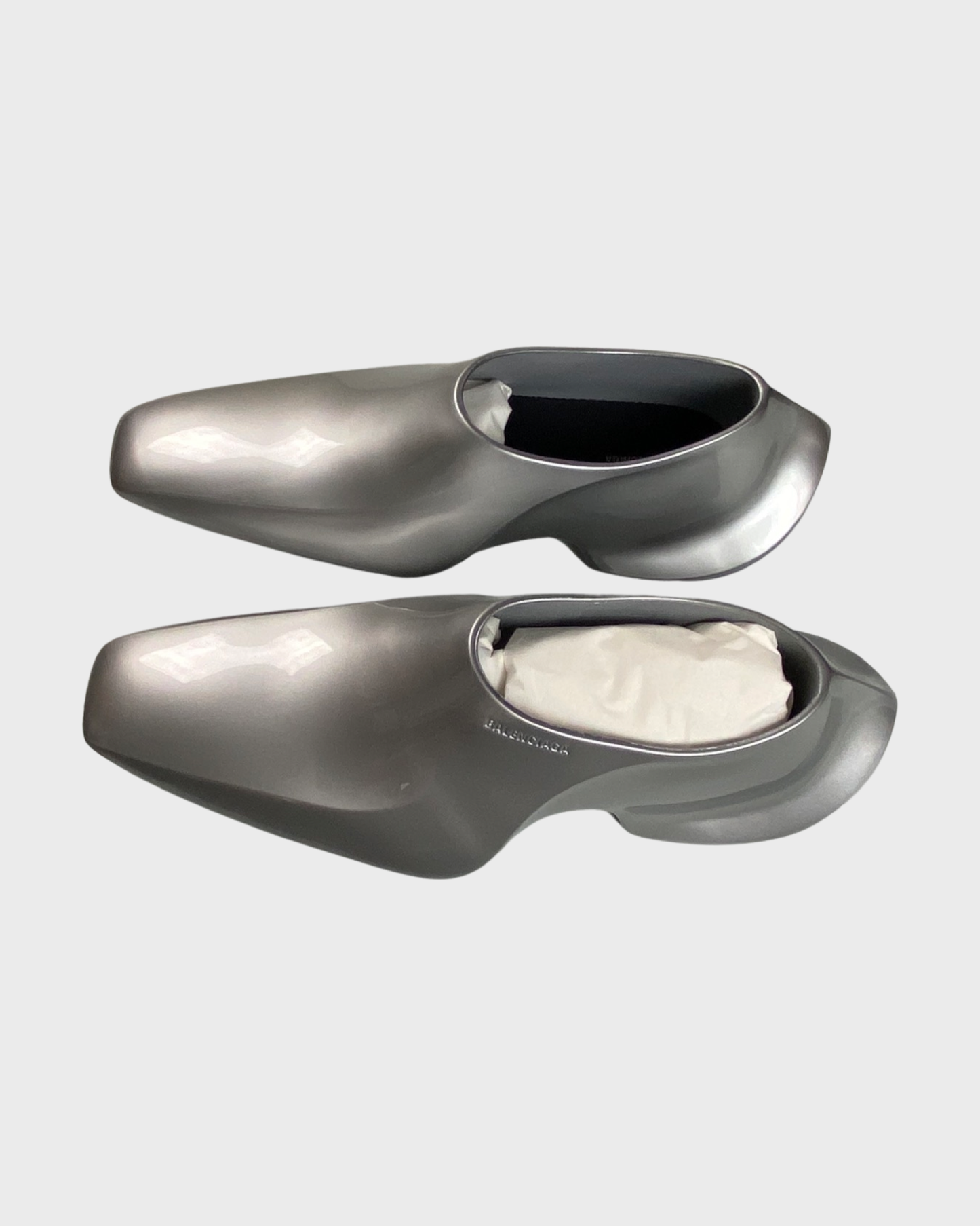 Balenciaga Space shoes in Silver SZ:42