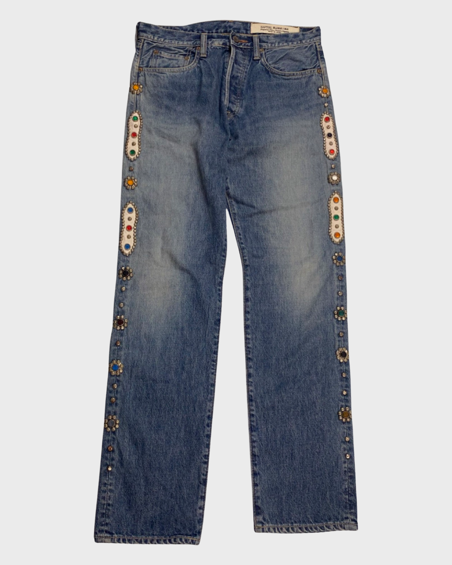 Kapital Kountry Gemstone Jewels Jeans Denim Pants in blue SZ:W32
