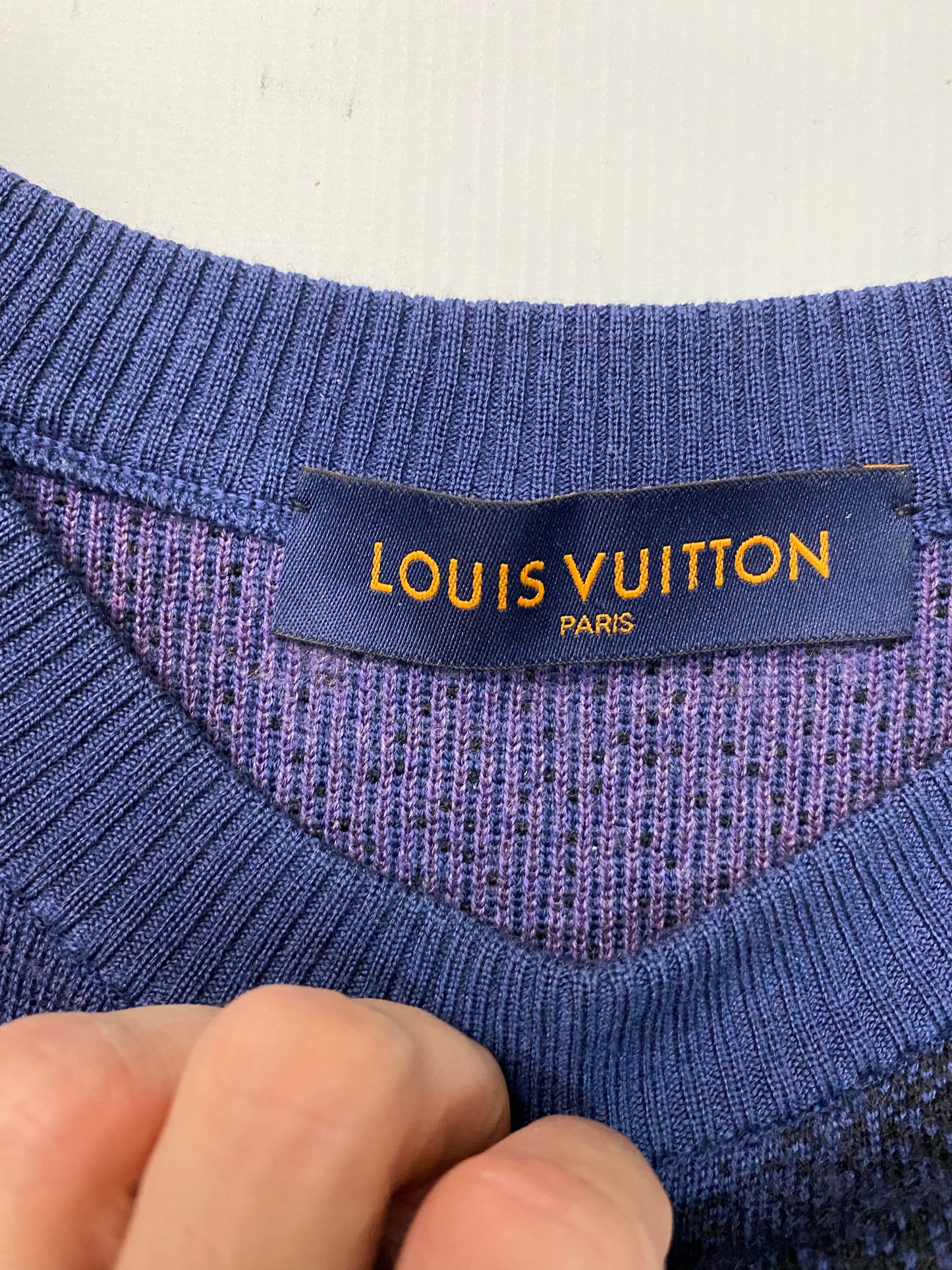 Louis Vuitton purple khaki plaid sweater - LIMITED EDITION