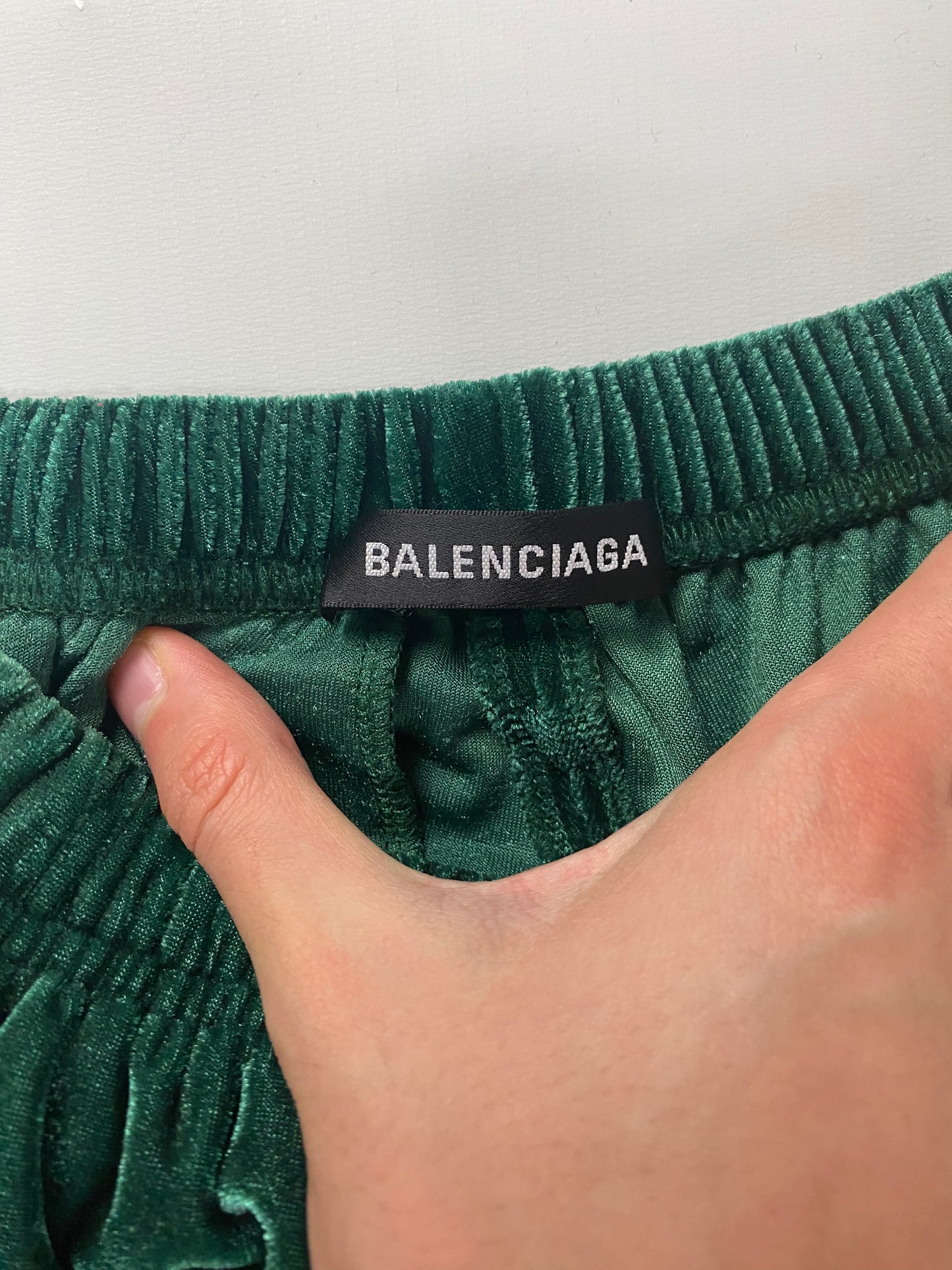 Balenciaga runway AW17 baggy velvet velour pants SZ:S