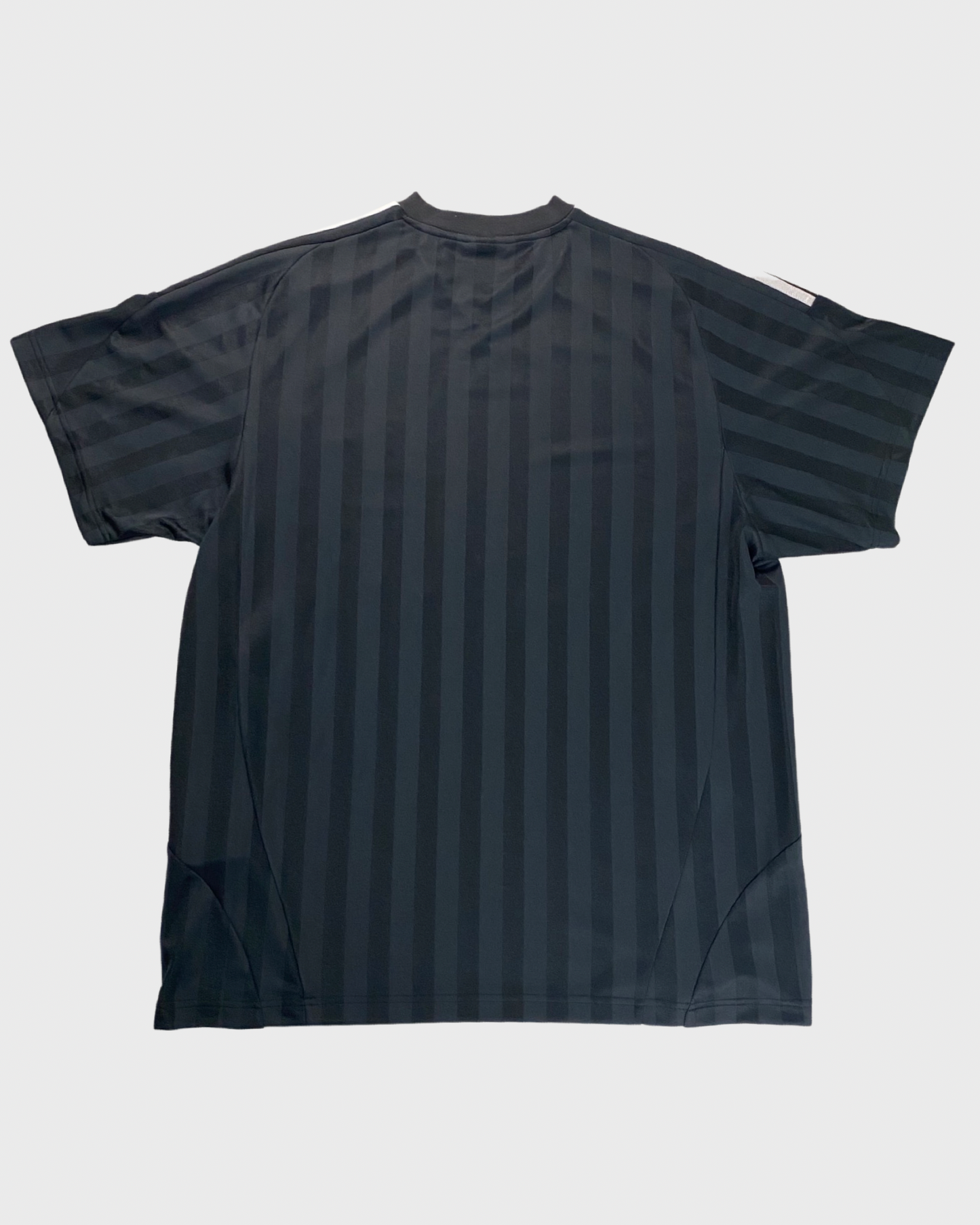 Balenciaga x Adidas Spring 23 black & grey striped football soccer jersey kit SZ:1