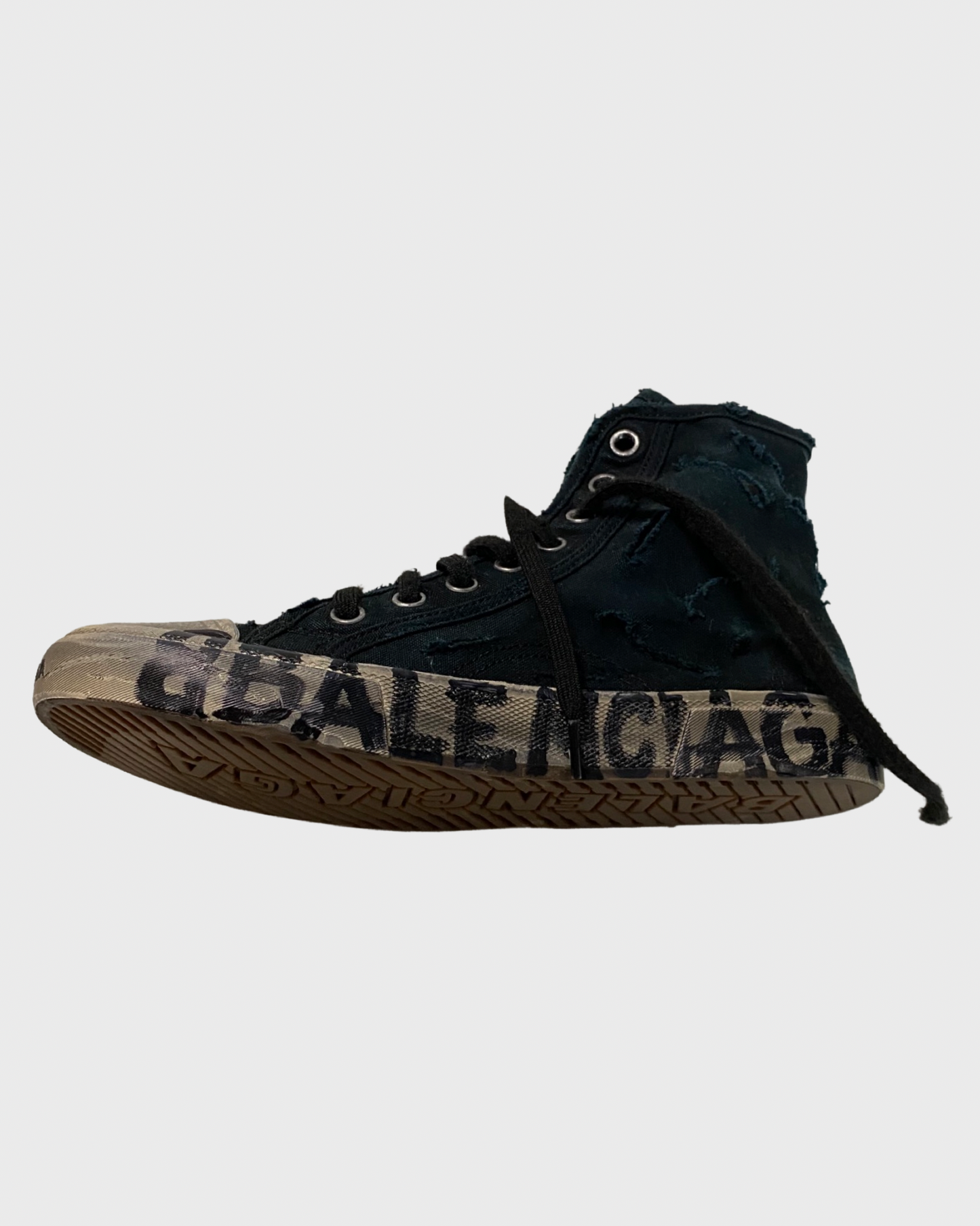 Balenciaga 1/100 Limited Edition trashed Paris sneakers black SZ:41