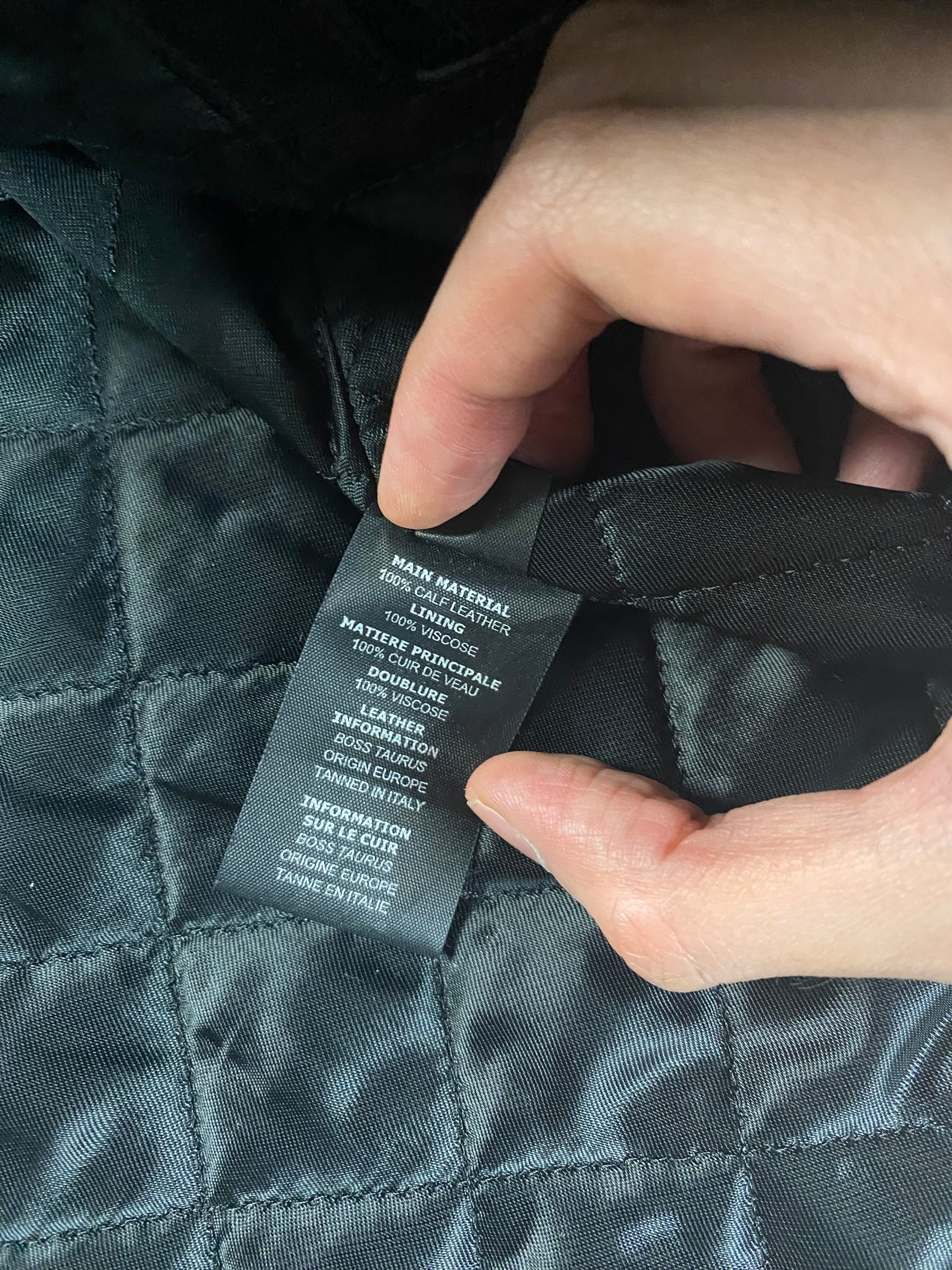 Vetements SS17 runway Polizei moto racing leather jacket in black SZ:L ...