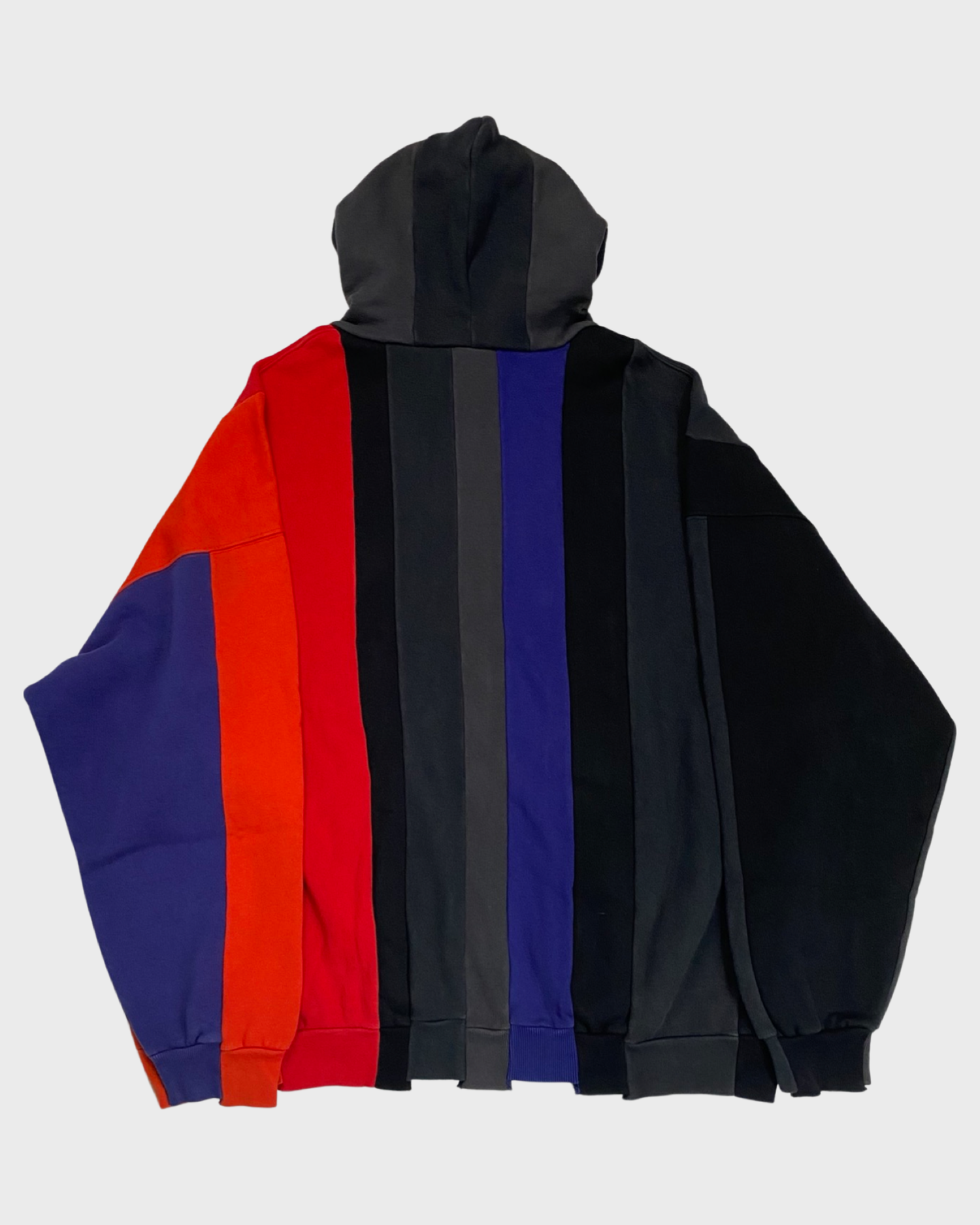 Balenciaga cut up patchwork hoodie multicolor logos SZ:XS