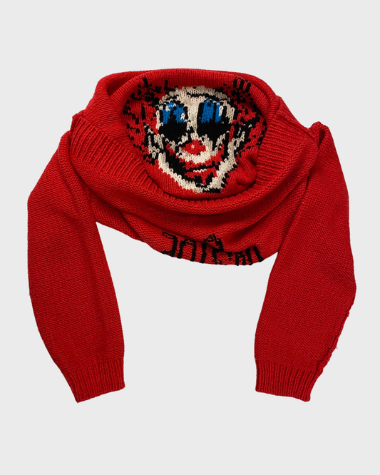 Doublet Clown inside out surprise mask knit sweater SZ:S