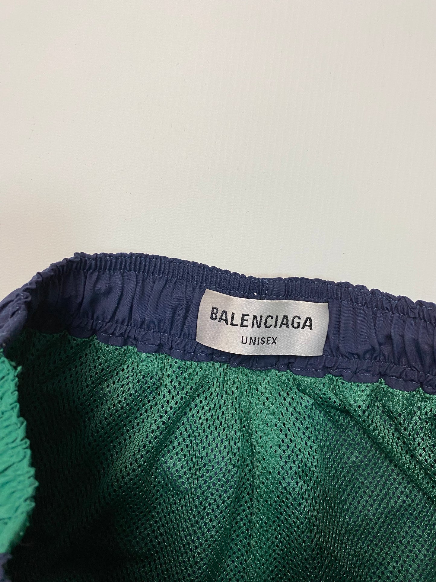 Balenciaga hybrid trackpants x jeans in blue & teal green SZ:S