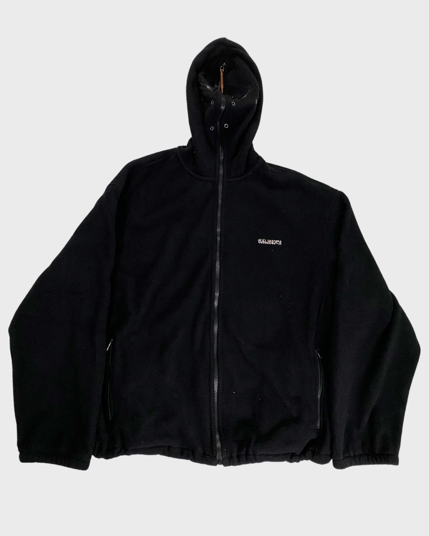 Black fleece discount zip up hoodie